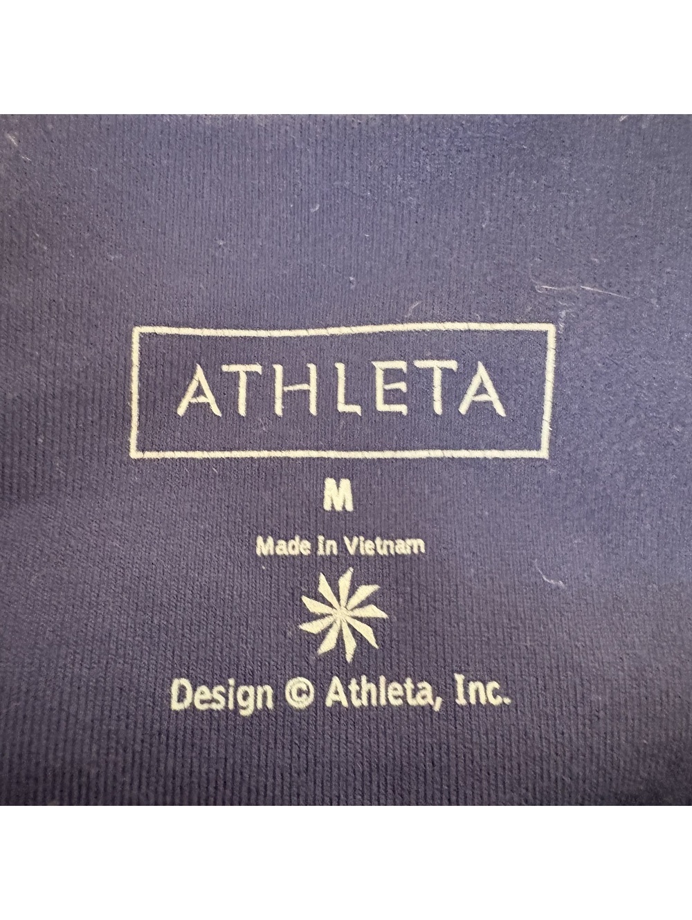 Athleta Fusion Yoga Pants Women's Size M Navy Blue Wide Leg Flap Pockets - Picture 5 of 5